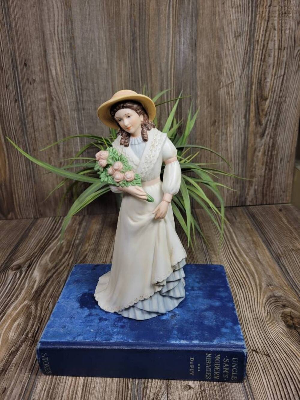 Vintage Homco Charlotte Rose Porcelain Lady Figurine 1468 Victorian Woman